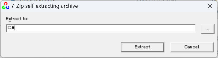 インストーラを起動